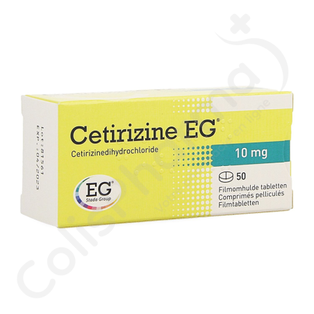 Cetirizine EG 10 mg - 50 tabletten