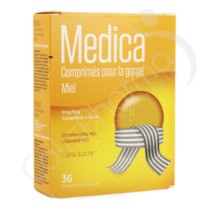 Medica Honing Zonder Suiker 5 mg/1 mg - 36 zuigtabletten