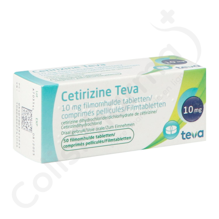 Cetirizine Teva 10 mg - 50 comprimés