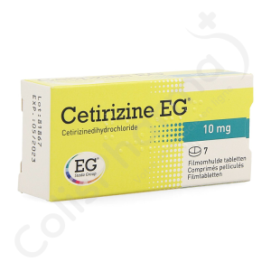 Cetirizine EG 10 mg - 7 comprimés