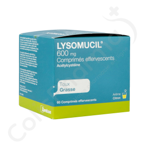 Lysomucil 600 mg - 60 comprimés effervescents