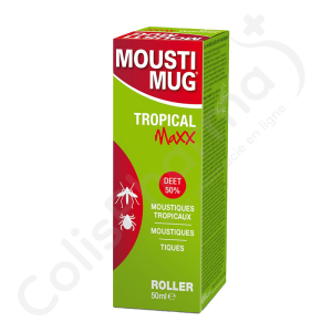 Moustimug Tropical Maxx Roller 50% DEET - 50 ml