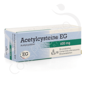 Acetylcysteine EG 600 mg - 10 bruistabletten