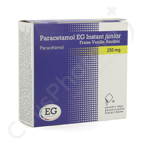 Paracetamol EG Instant Junior Vanille-Fraise 250 mg - 20 sachets