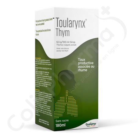 Toularynx Thym Sans Sucre - Sirop 180 ml