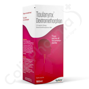 Toularynx Dextromethorphan Toux Sèche Sans Sucre 1,5 mg/ml - Sirop 180 ml