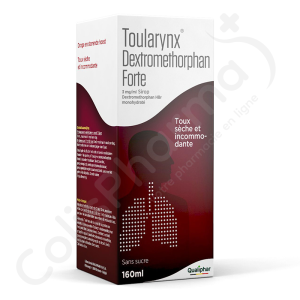 Toularynx Dextromethorphan Forte Toux Sèche Sans Sucre 3 mg/ml - Sirop 160 ml