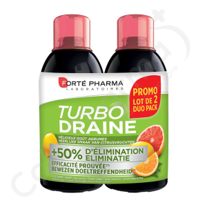 Forté Pharma Turbodraine Agrumes - 2 x 500 ml