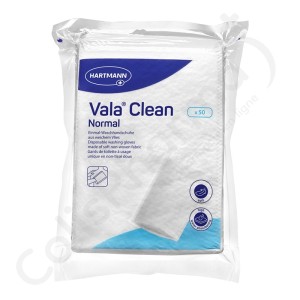 ValaClean Normal - 50 gants de toilette à usage unique