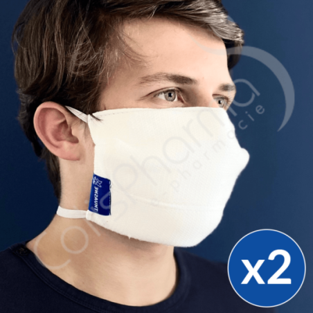 Masque de protection lavable et réutilisable Pro Security Thuasne - 2 masques