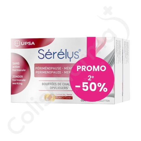 Sérélys Ménopause & Périménopause - 120 comprimés - PROMO 2e à -50%