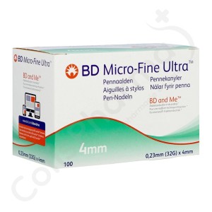 BD Micro-Fine Ultra Pennaalden 4 mm 32 g - 100 stuks