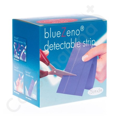 Bluezeno Detectable Strip Blue 7,5 x 5 m - 1 rol