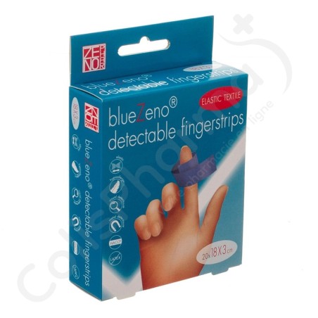 Bluezeno Detectable Fingerstrip 18 x 3 cm - 20 stuks
