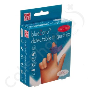 Bluezeno Detectable Fingerstrip 18 x 3 cm - 20 stuks
