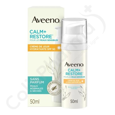 Aveeno Calm + Restore Hydraterende Lotion SPF 50 - 50ml Aveeno Calm + Restore Hydraterende Lotion SPF 50 - 50ml