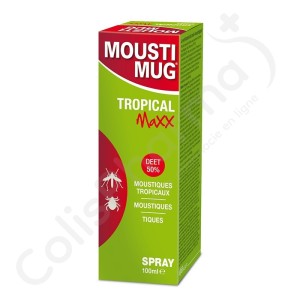 Moustimug Tropical Maxx Spray 50% DEET - 100 ml