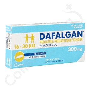 Dafalgan Pediatrie 300 mg - 12 zetpillen