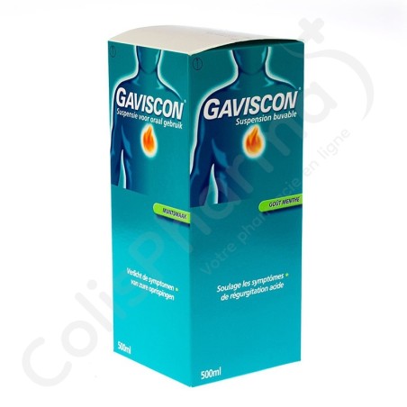 Gaviscon Goût Menthe - Suspension buvable 500 ml