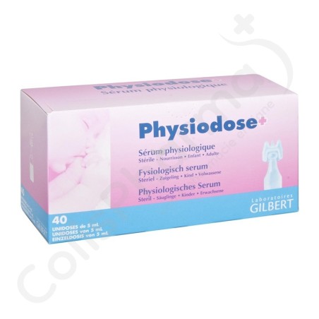 Physiodose Sérum physiologique - 40 unidoses de 5 ml