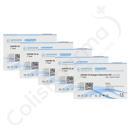 Zelftest Covid-19 - Snelle antigene neustest - 5 tests