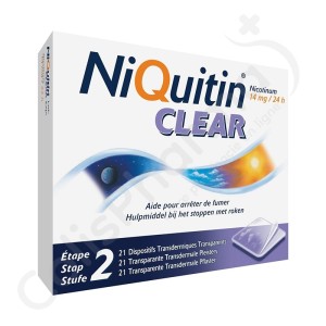 NiQuitin Clear 14 mg - 21 pleisters