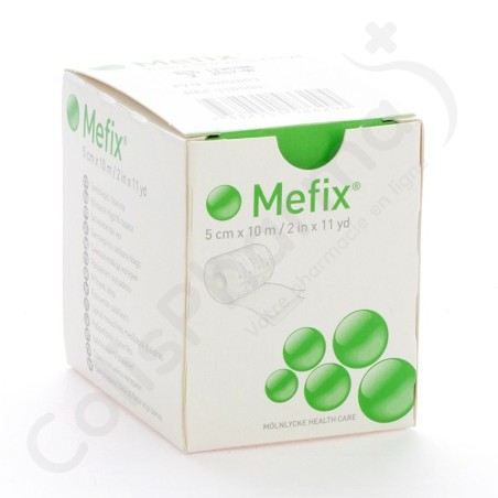 Mefix Fixation Adhésive 5 cm x 10 m - 1 pièce Mefix Fixation Adhésive 5 cm x 10 m - 1 pièce