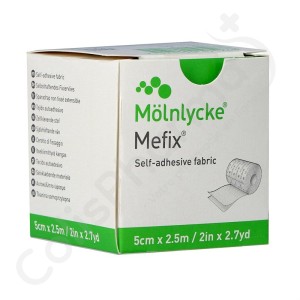 Mefix Fixation Adhésive 5 cm x 2,5 m - 1 pièce
