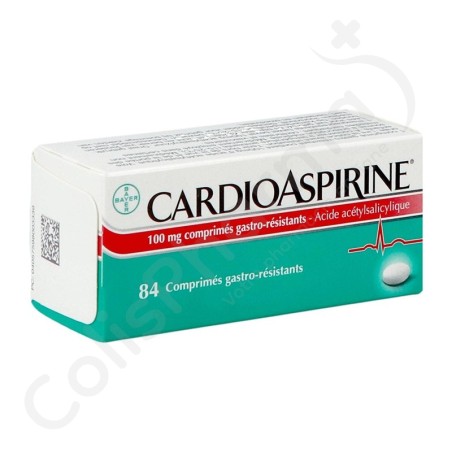 CardioAspirine 100 mg - 84 comprimés gastro-résistants