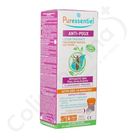 Puressentiel Anti-poux - 100 ml + Peigne Puressentiel Anti-poux - 100 ml + Peigne