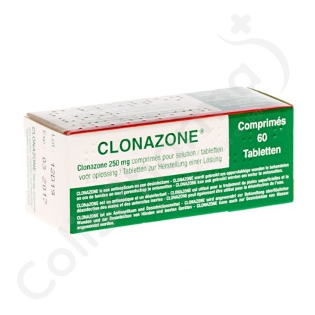 Clonazone 250 mg - 60 comprimés