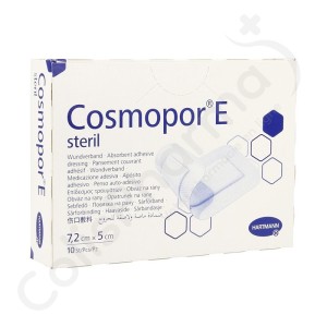 Cosmopor E 7,2 x 5 cm - 10 steriele verbanden