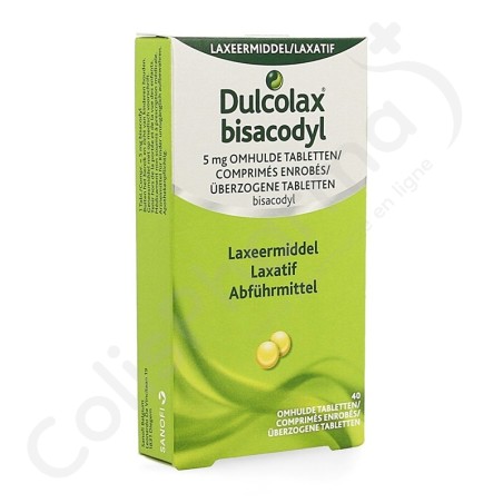 Dulcolax Bisacodyl 5 mg - 40 comprimés enrobés