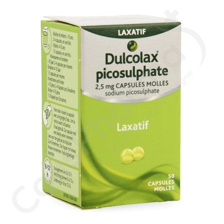 Dulcolax Picosulphate 2,5 mg - 50 capsules molles Dulcolax Picosulphate 2,5 mg - 50 capsules molles