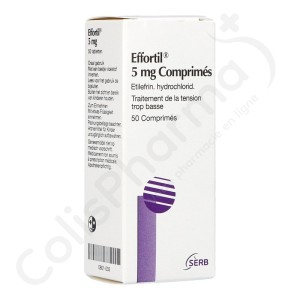 Effortil 5 mg - 50 tabletten