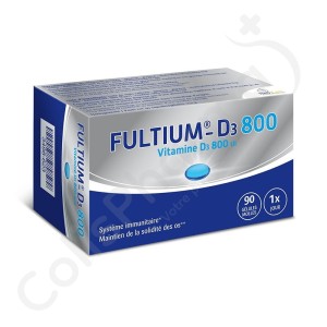 Fultium Vitaminen D3 800 UI - 90 capsules