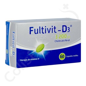 Fultivit-D3 3200 UI - 60 zachte capsules