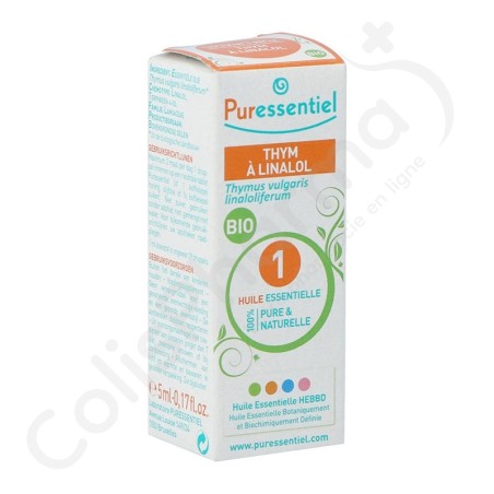 Puressentiel Essentiele Olie Tijm Linalol Bio - 5 ml
