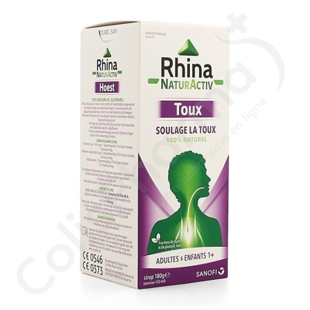 Rhina NaturActiv Toux - Sirop 180 g Rhina NaturActiv Toux - Sirop 180 g