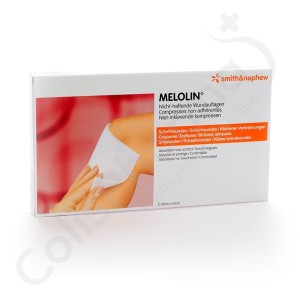 Melolin 10x20 cm - 5 compresses non adhérentes
