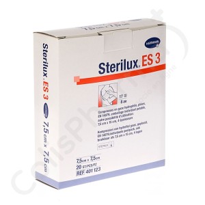 Sterilux ES 3 7,5 x 7,5 cm - 20 pièces
