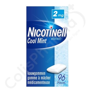 Nicotinell Cool Mint 2 mg - 96 kauwgommen