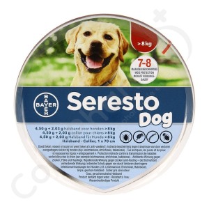 Seresto Dog >8 kg - 1 ongediertebestrijdings halsband van 70 cm