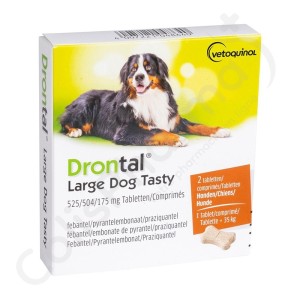 Drontal Large Dog Tasty - 2 tabletten
