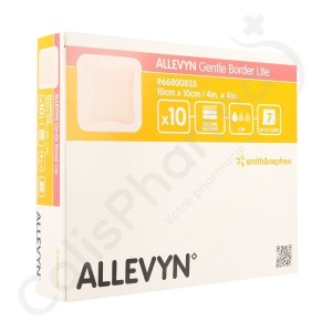 Allevyn Gentle Border Lite - 10x10 cm - 10 stuks