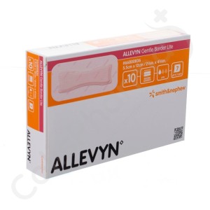 Allevyn Gentle Border Lite - 5,5x12 cm - 10 pièces