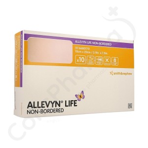 Allevyn Life Non-Bordered - 10x20 cm - 10 pièces
