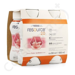 Resource 2.0 Aardbei - 4x200 ml
