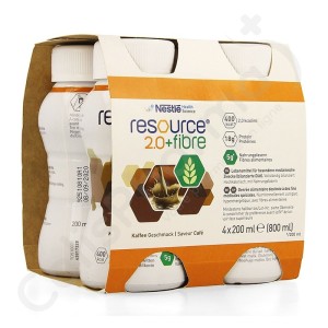 Resource 2.0 Fibre Café - 4x200 ml