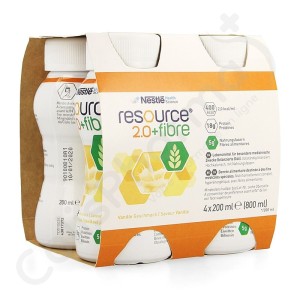 Resource 2.0 Fibre Vanille - 4x200 ml